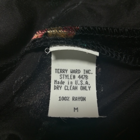 Terry Ward vintage crushed velvet long sleeve - Picture 8 of 8